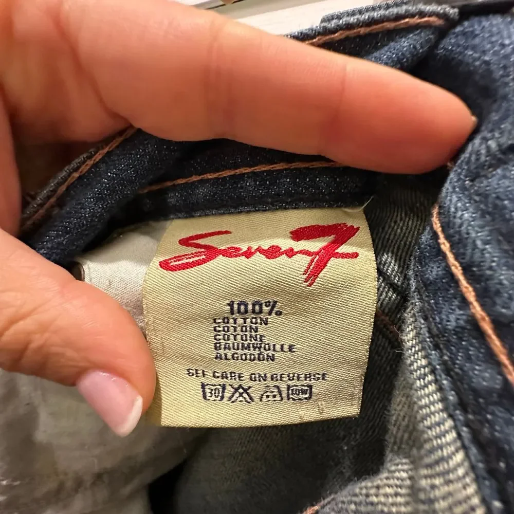 Seven For All Mankind bootcut‎ womans denim jeans in darker wash size 32